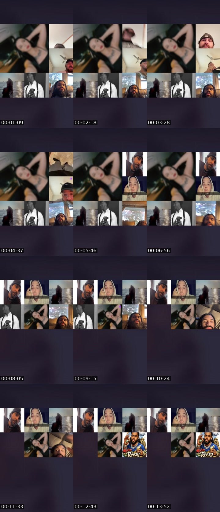 Contact-sheet preview of 𝙰𝓼𝚑 ❤️‍🔥's Liveme recording