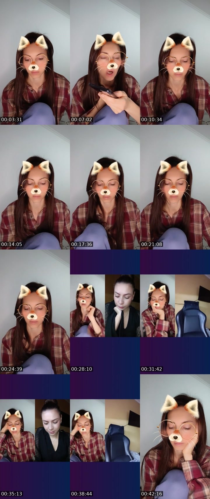 Contact-sheet preview of 💯Oly's Liveme recording