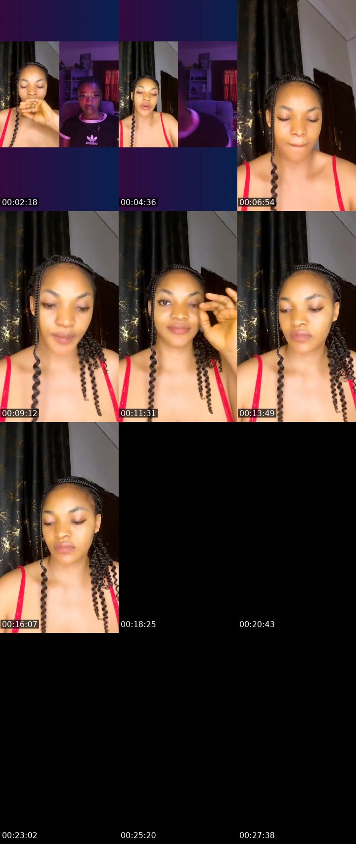 Contact-sheet preview of 🍭💈💸Presh🔶🦍's Liveme recording