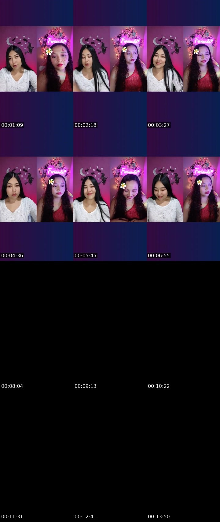 Contact-sheet preview of ✨Luna☁️🧸's Liveme recording