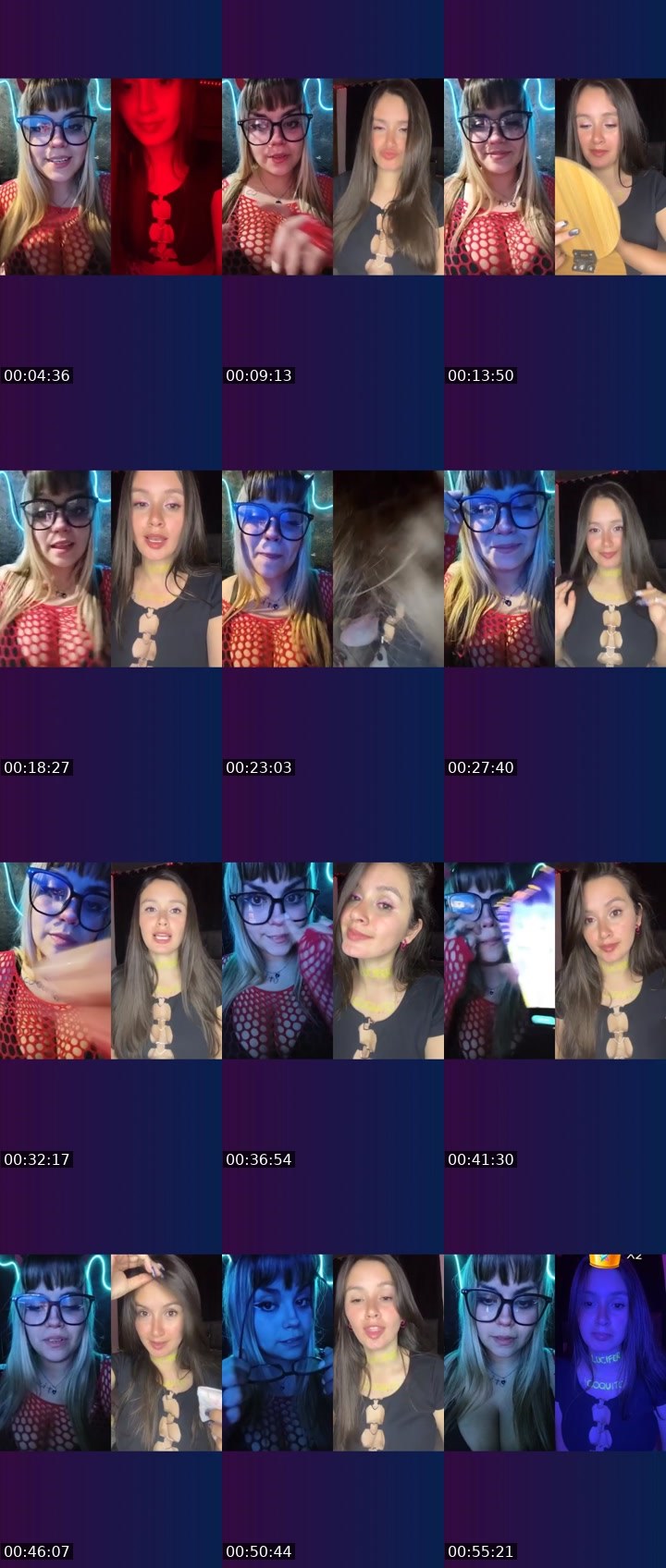Contact-sheet preview of ꪑꪮꪮꪀ🫧⃝𖤐's Liveme recording