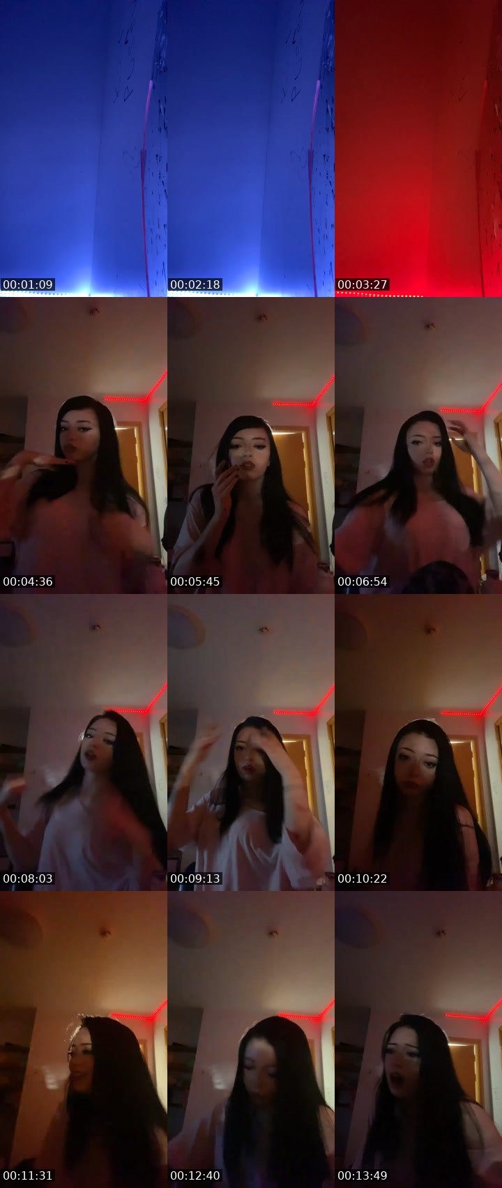 Contact-sheet preview of Kourtney42o's Liveme recording