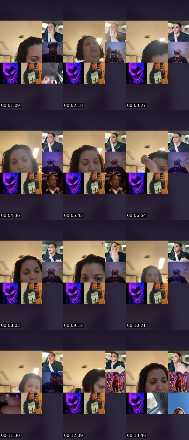 Contact-sheet preview of 𝒮𝓅𝒾𝒸𝓎ℳ𝒶𝓂𝒾🌺's Liveme recording