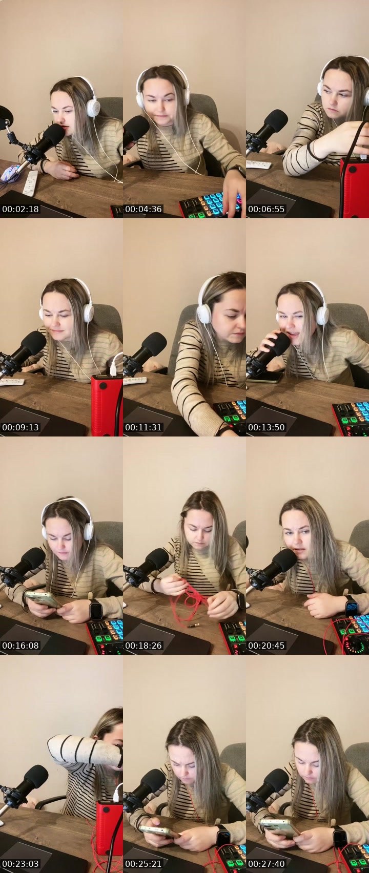 Contact-sheet preview of Валерия Лыкова's Liveme recording