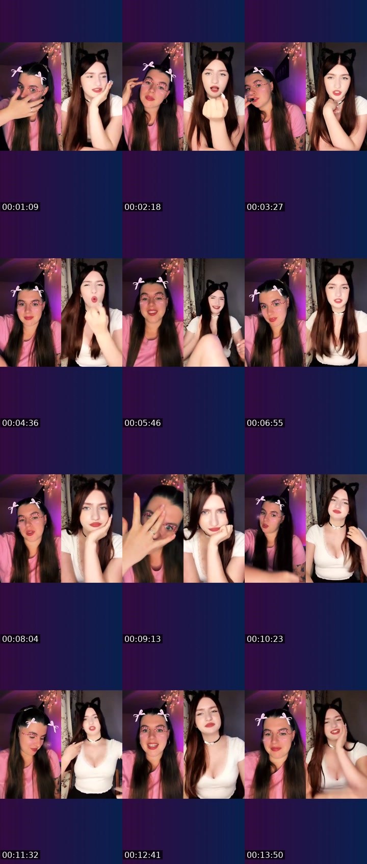 Contact-sheet preview of 🦋Nuvella🦋's Liveme recording