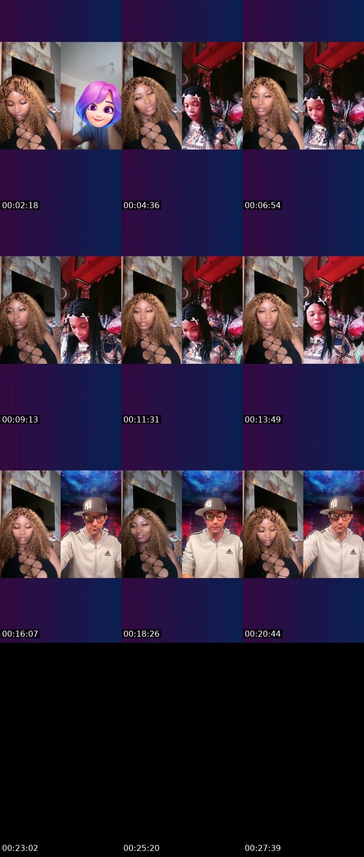 Contact-sheet preview of 🦁🅱️ⱤØ₩₦łɆ🤎's Liveme recording