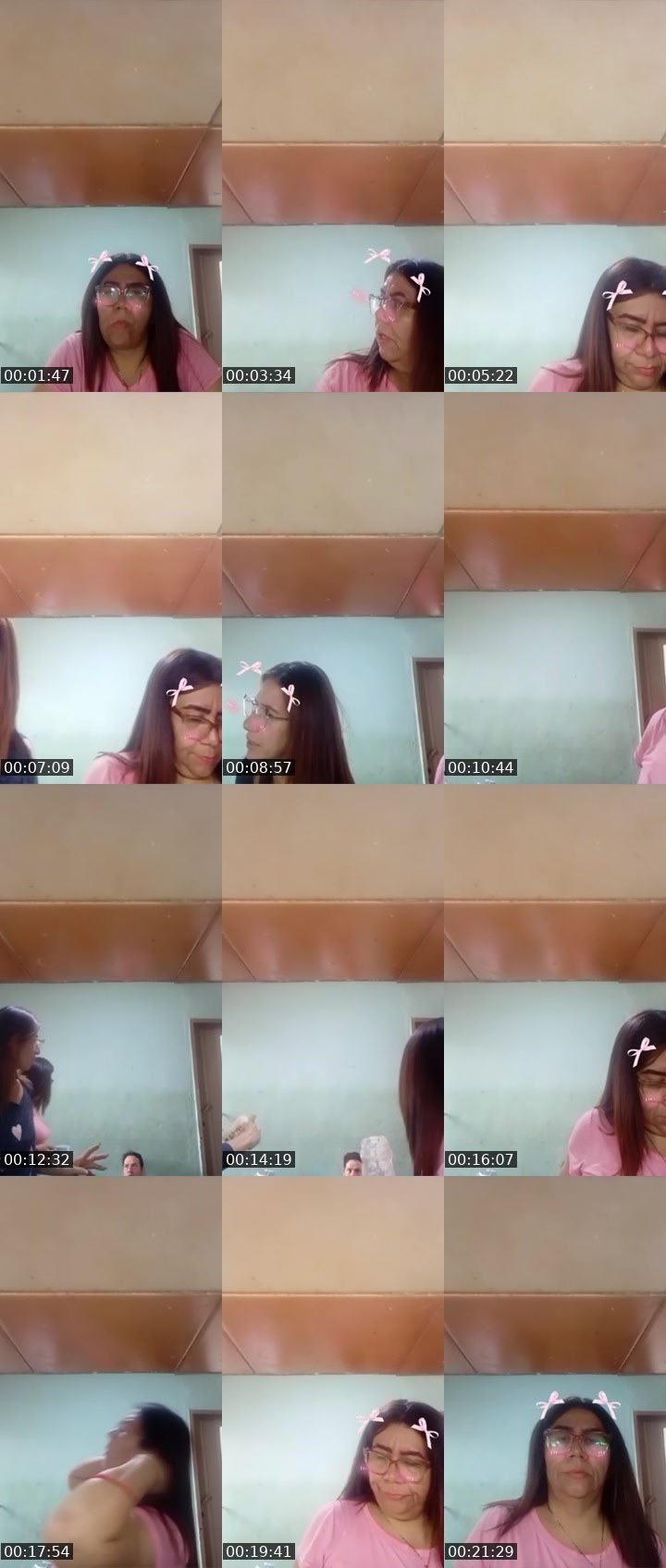 Contact-sheet preview of 🌈 ANABELLA 🌹's Liveme recording