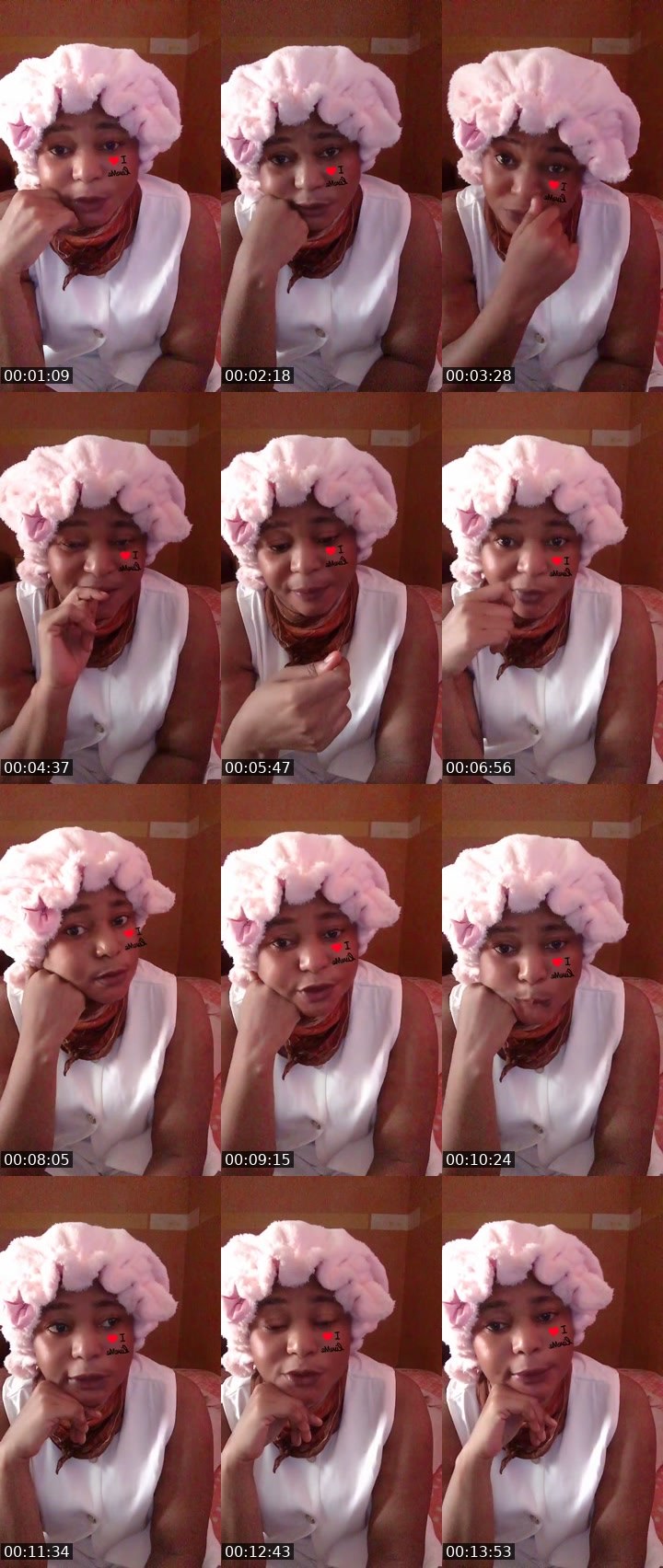 Contact-sheet preview of Mira💦 💤's Liveme recording
