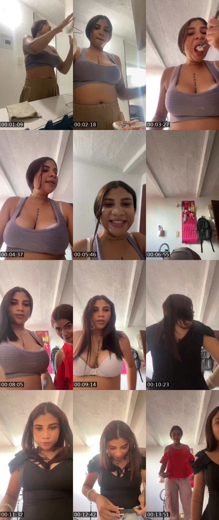 Contact-sheet preview of 🌐lizeth🎀 🧸's Liveme recording
