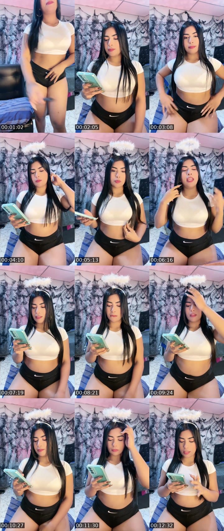 Contact-sheet preview of ☁️Ms. April💯's Liveme recording