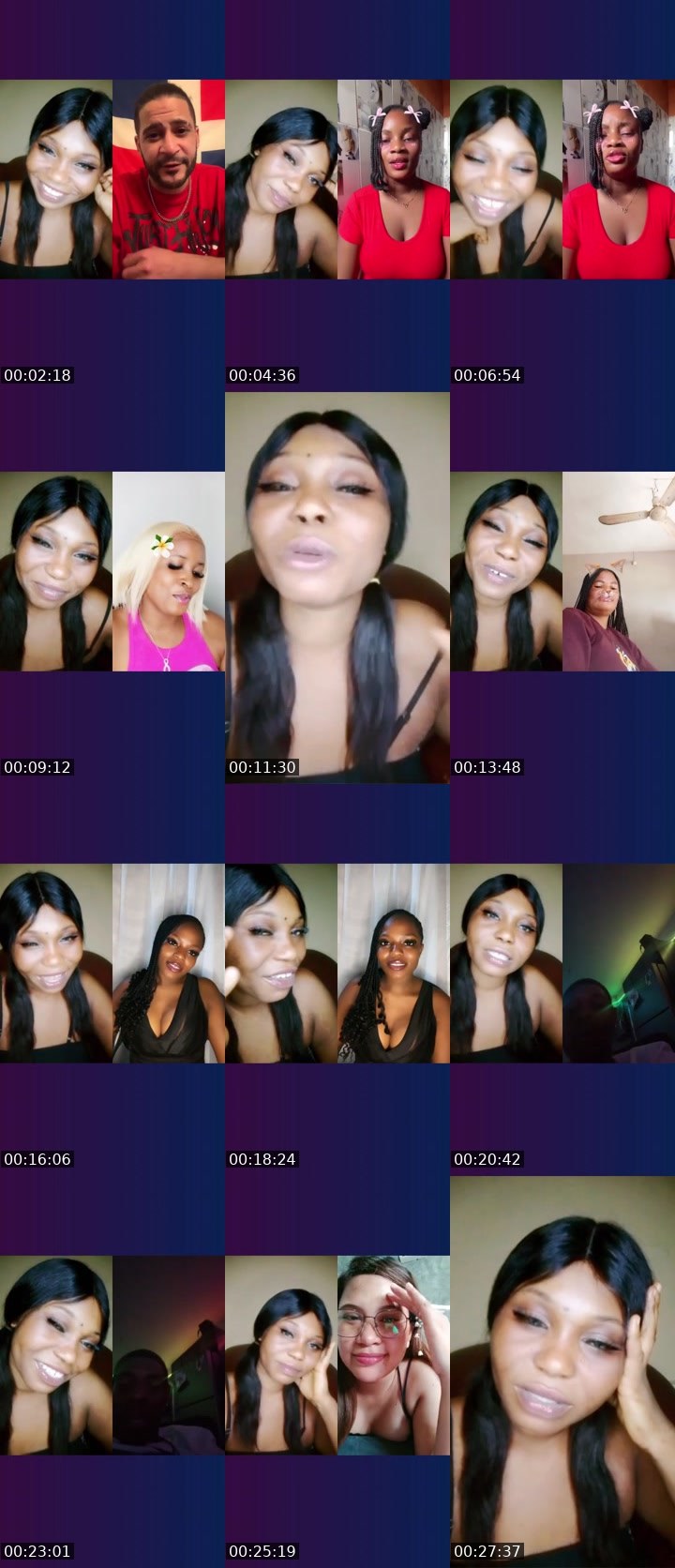 Contact-sheet preview of 🎭Agoddess🩷454T's Liveme recording