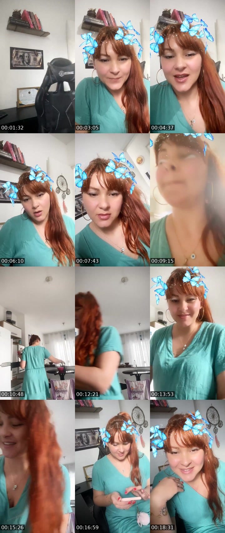 Contact-sheet preview of Ruby 777✨🌙's Liveme recording