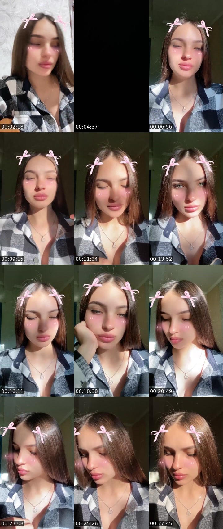 Contact-sheet preview of 🐍𝓚i𝓻𝓪💯🇺🇦's Liveme recording
