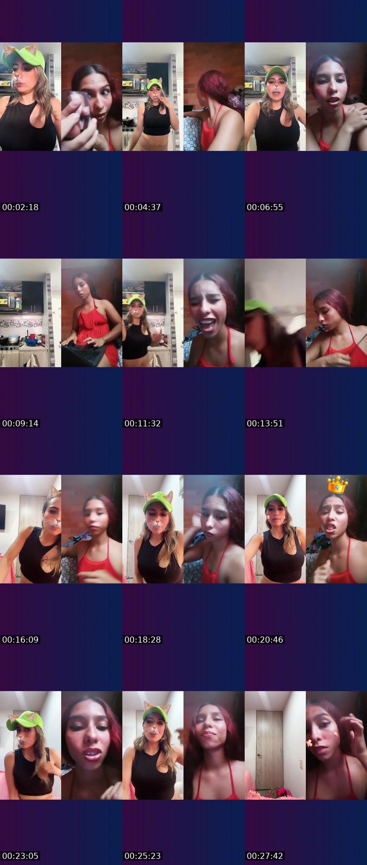Contact-sheet preview of 🌐🍒Pame🏍🧸's Liveme recording