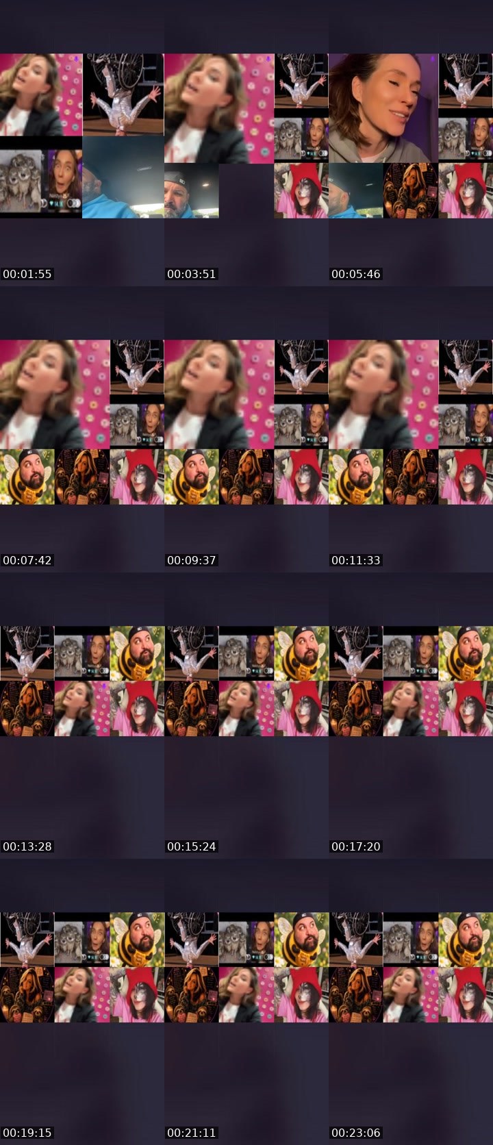 Contact-sheet preview of Nastya🦊FOX's Liveme recording