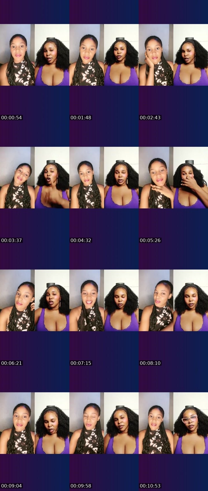 Contact-sheet preview of Pretty honey 🥹🤭🏦's Liveme recording