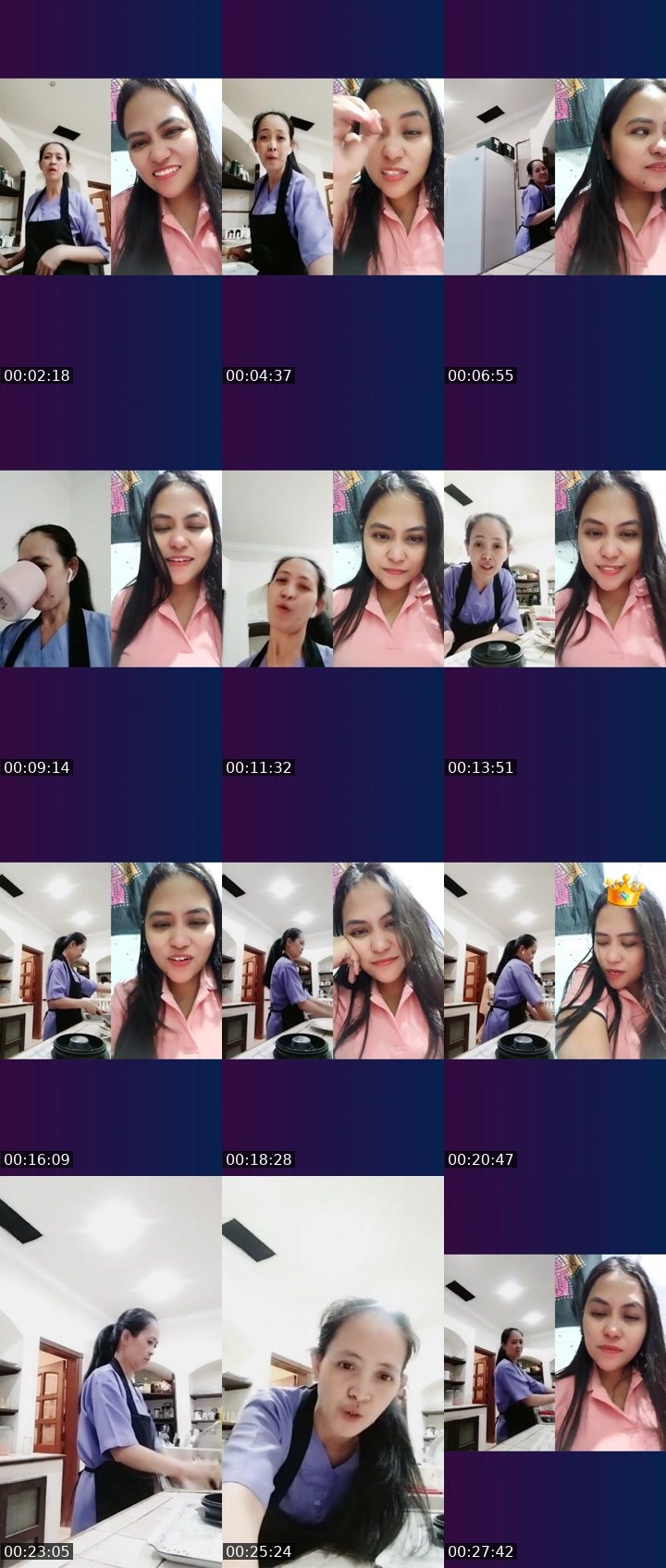 Contact-sheet preview of 🏄xiao Mae's Liveme recording