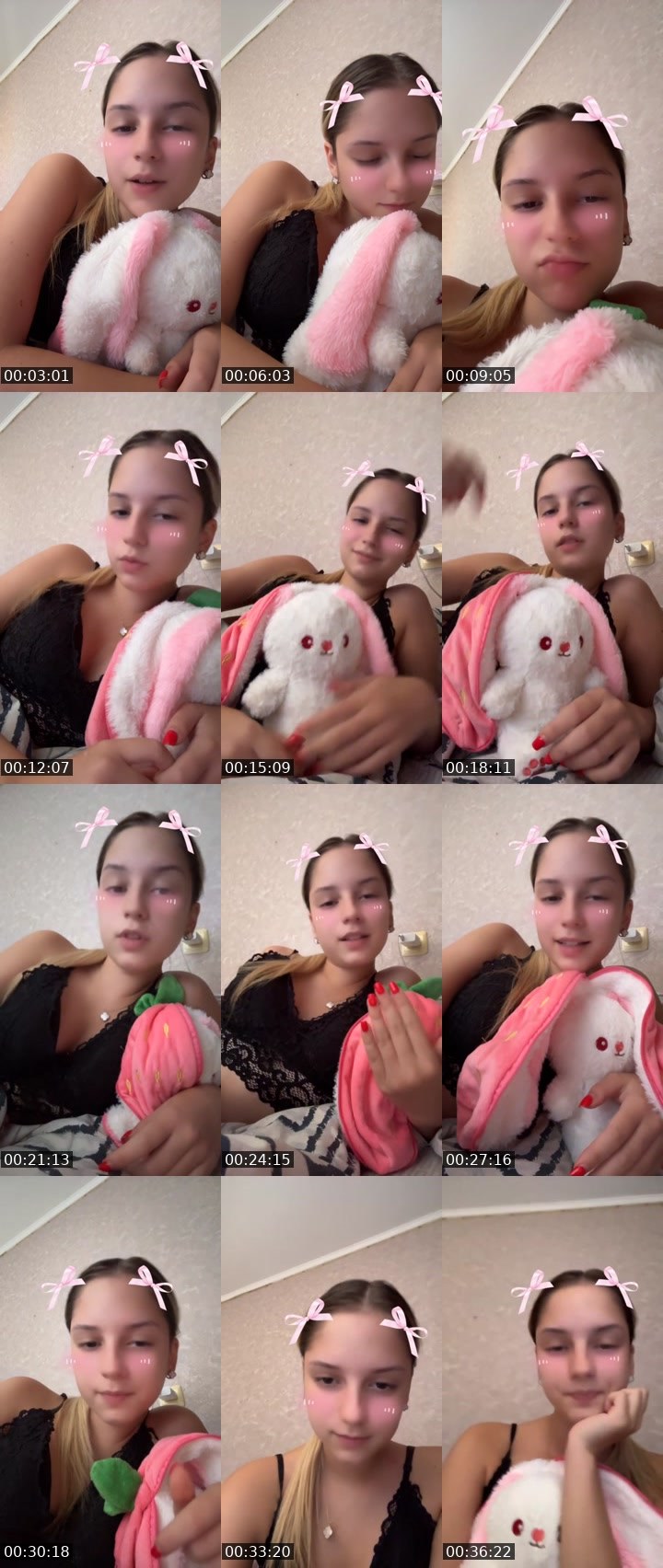 Contact-sheet preview of Holly❤️‍🔥's Liveme recording