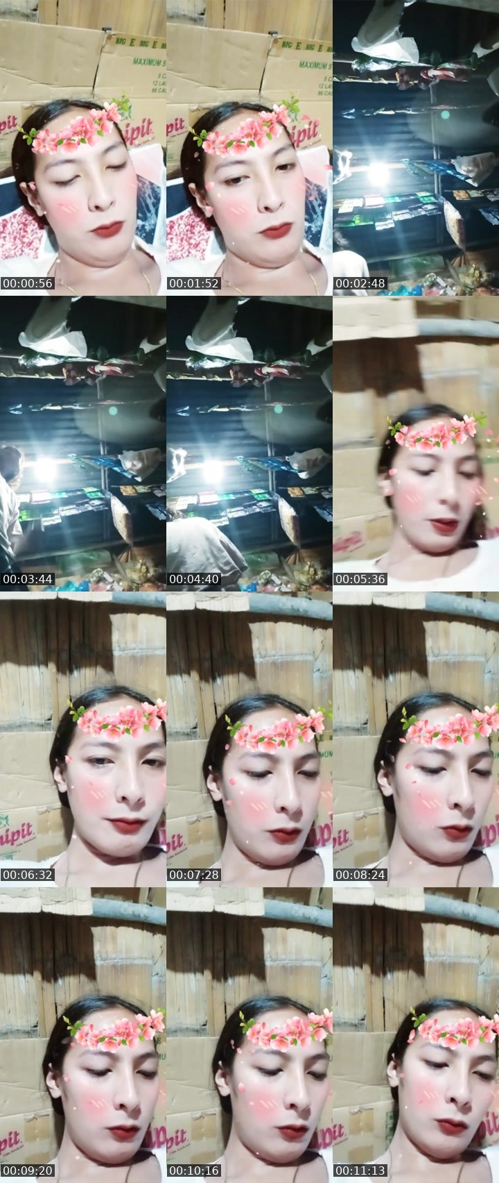 Contact-sheet preview of ㋡ ❤Baby Janine❤'s Liveme recording