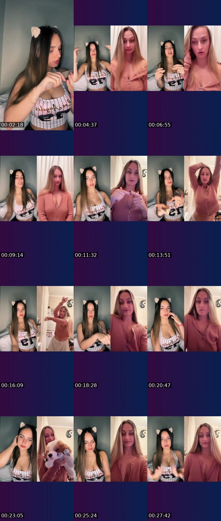 Contact-sheet preview of 💯𝒞𝓊𝓉ℯ℄𝒜𝓁ℯ𝓍🦋's Liveme recording