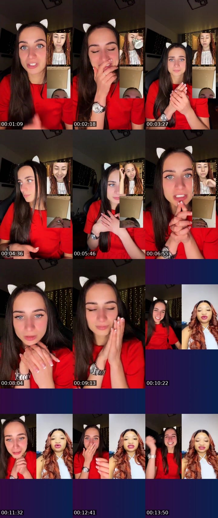 Contact-sheet preview of 𝑬𝓂𝓂𝒾𝒯𝓇𝒶𝒾𝓁🐾's Liveme recording