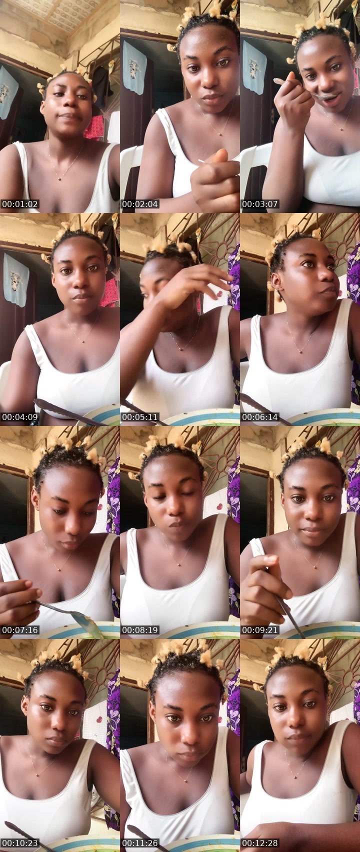 Contact-sheet preview of 🦉⃤ queen 🥹❤️Ž⃤Ť⃤'s Liveme recording