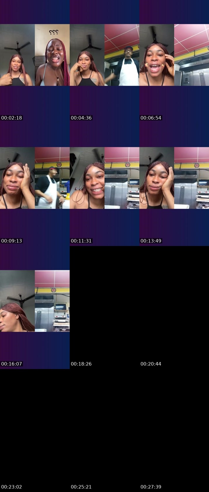 Contact-sheet preview of 14k🏦NellyBae🌺🦍's Liveme recording