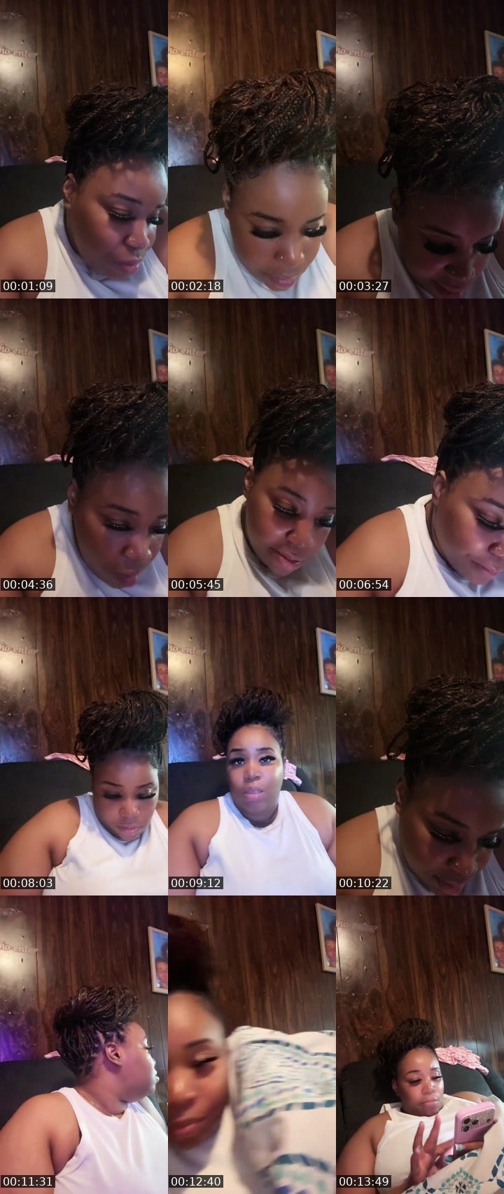 Contact-sheet preview of QUEENNJAS〽️INE🎭⃤'s Liveme recording