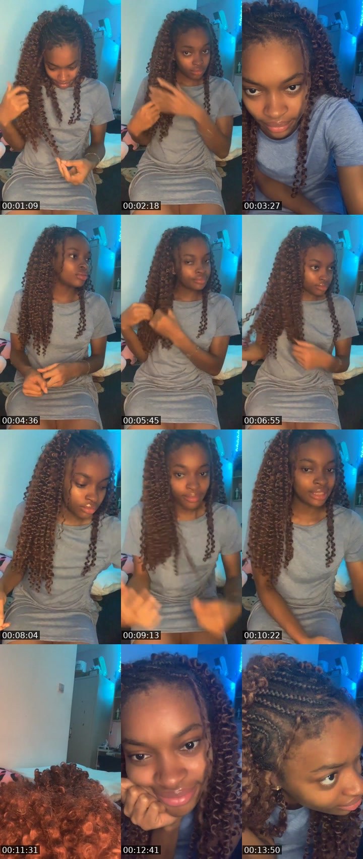Contact-sheet preview of Creamy💗🦍's Liveme recording