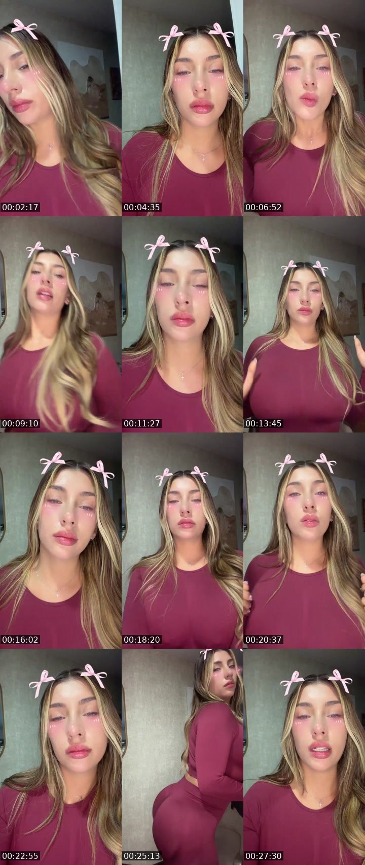 Contact-sheet preview of 𝓟𝓻𝓲𝓷𝓬𝓮𝓼𝓼🌸🧸's Liveme recording