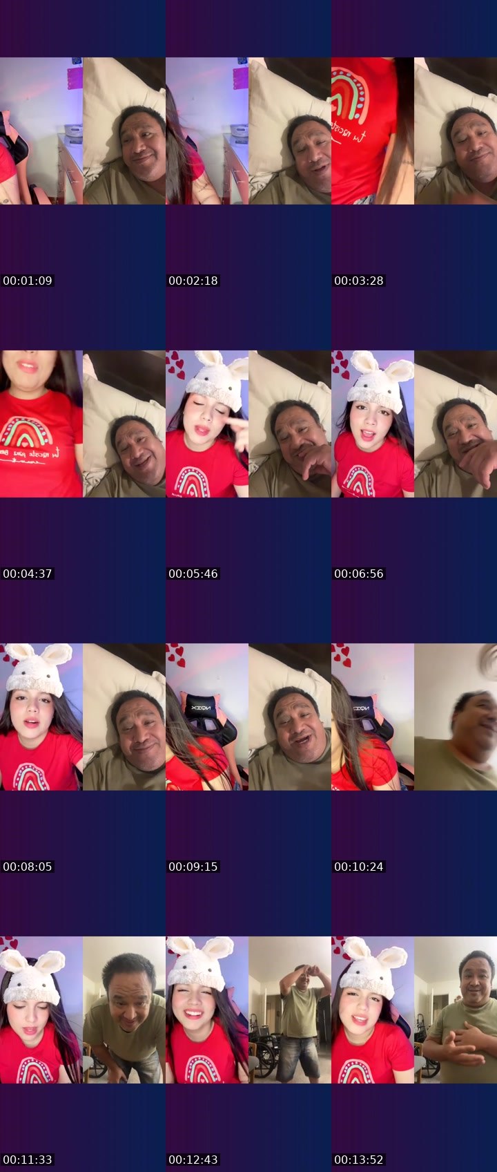 Contact-sheet preview of 🌐🌸🧸's Liveme recording