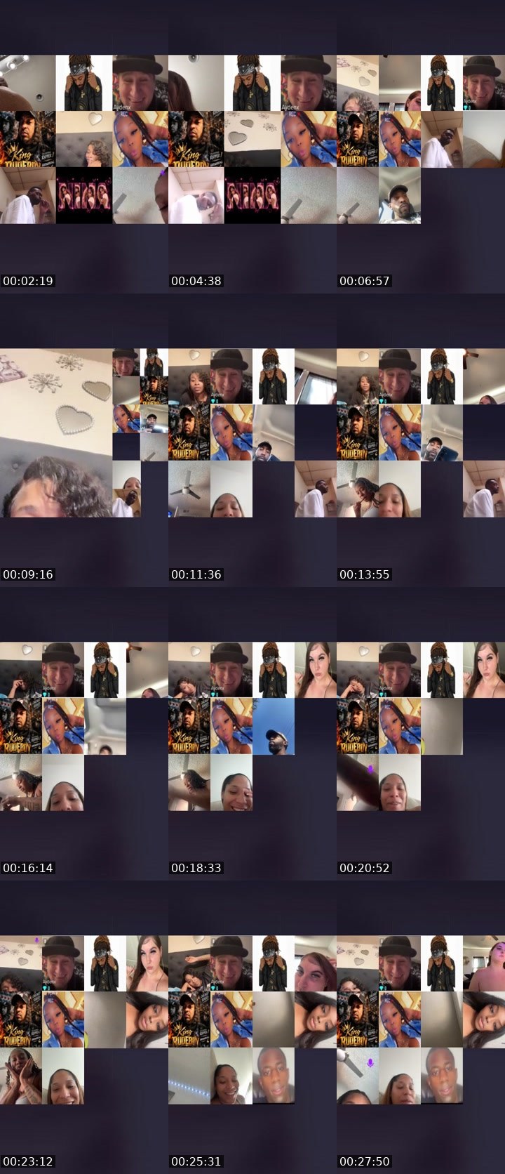 Contact-sheet preview of Redhead❤️2's Liveme recording