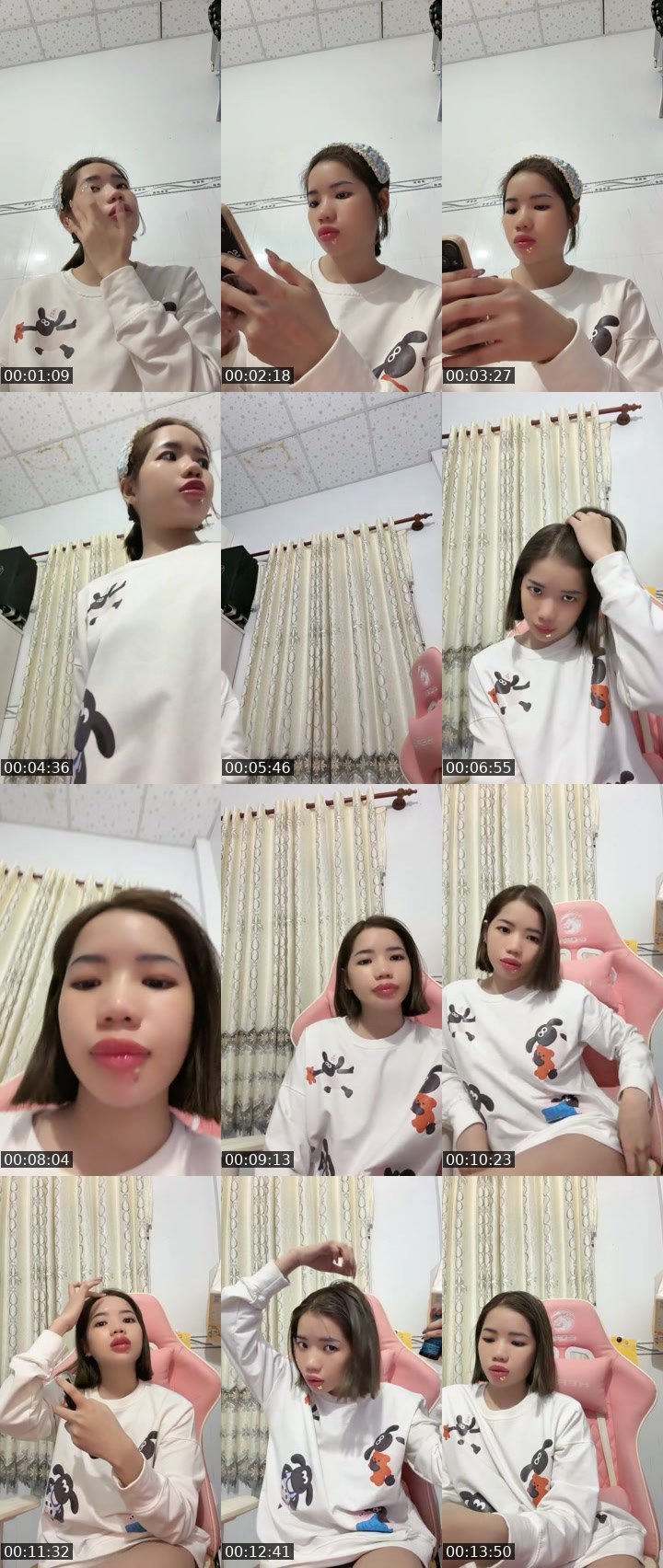 Contact-sheet preview of Kelly 🦋's Liveme recording