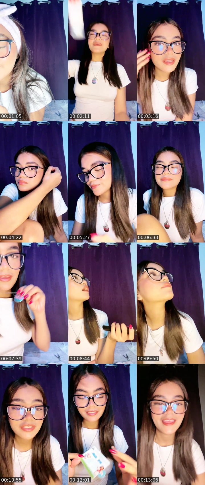 Contact-sheet preview of 🫧Angely💜's Liveme recording