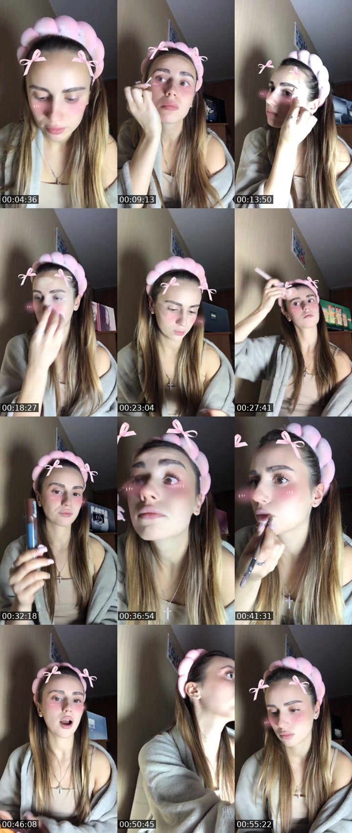 Contact-sheet preview of 𝓑𝓪𝓶𝓫𝓲 𝓔𝔂𝓮𝓼's Liveme recording