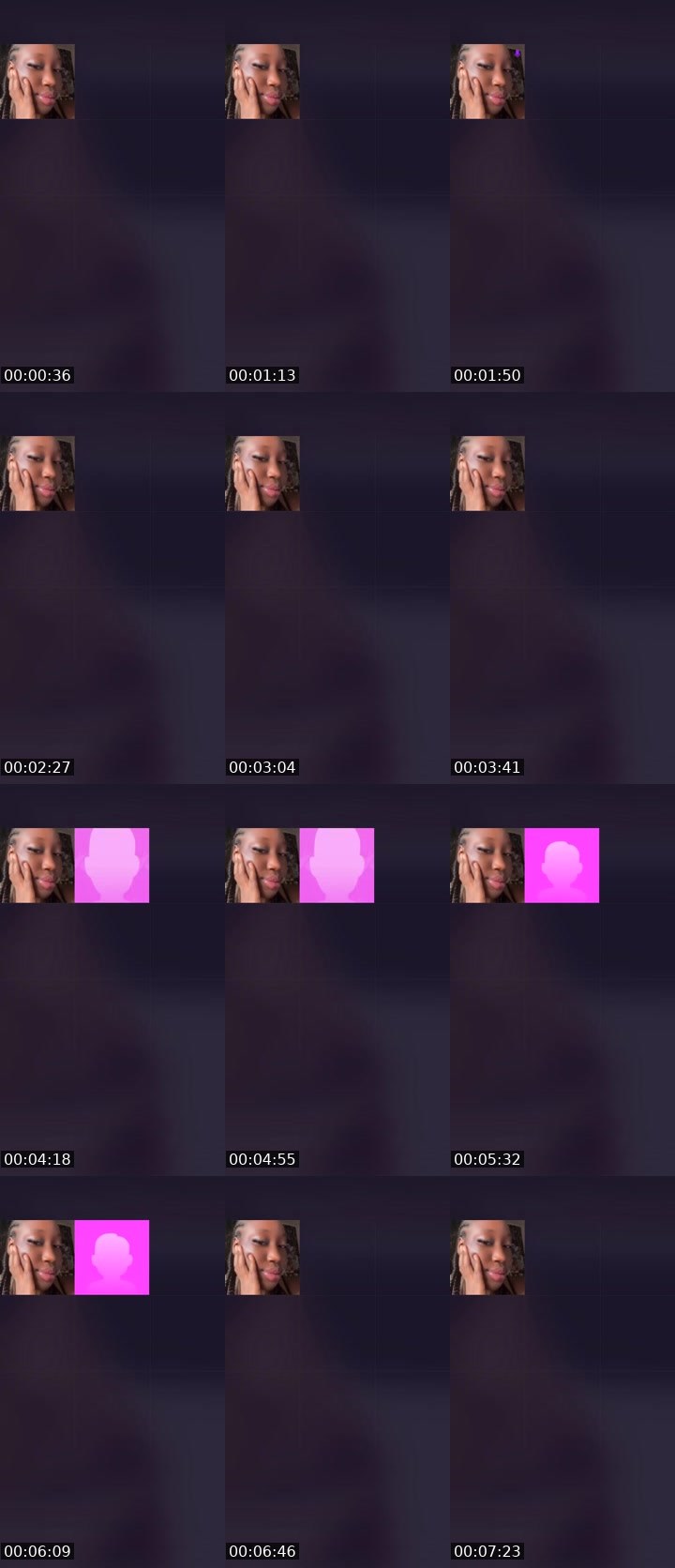 Contact-sheet preview of Black mistress😈❤️'s Liveme recording