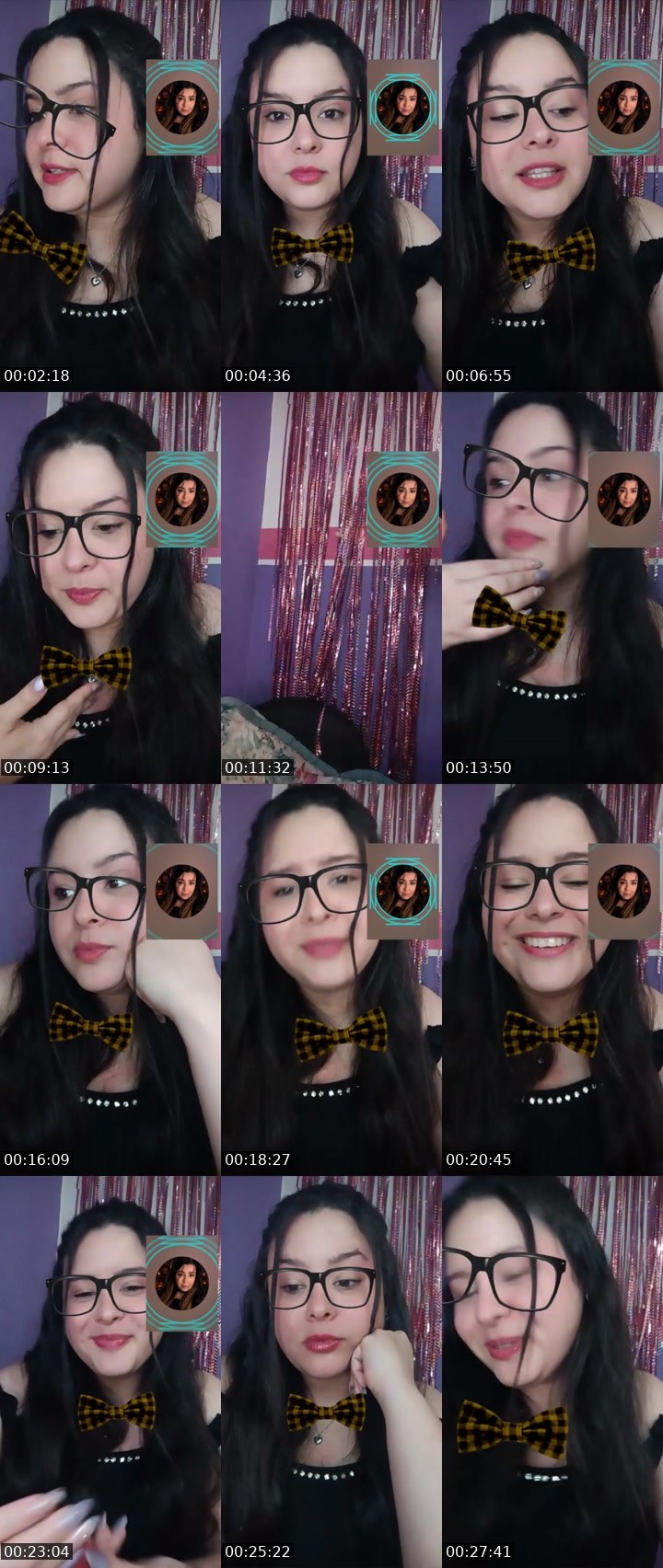 Contact-sheet preview of 💜Marial🪽✨🌋's Liveme recording