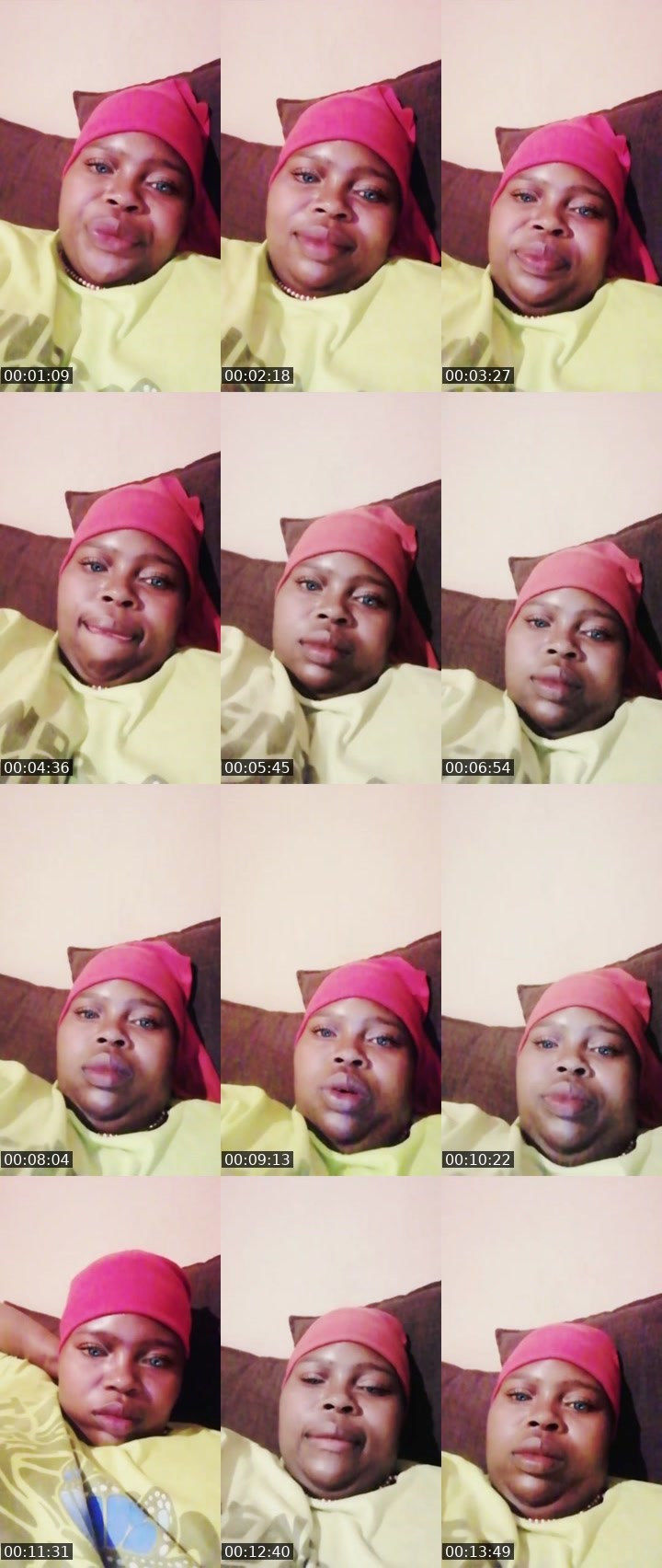 Contact-sheet preview of Queenmosha 💋💋's Liveme recording