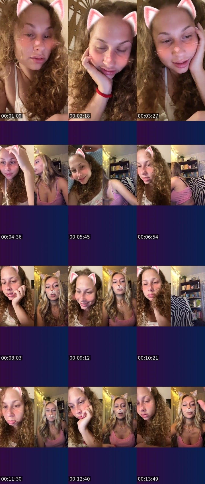Contact-sheet preview of 𝙆𝙞𝙨𝙨𝙖💘's Liveme recording