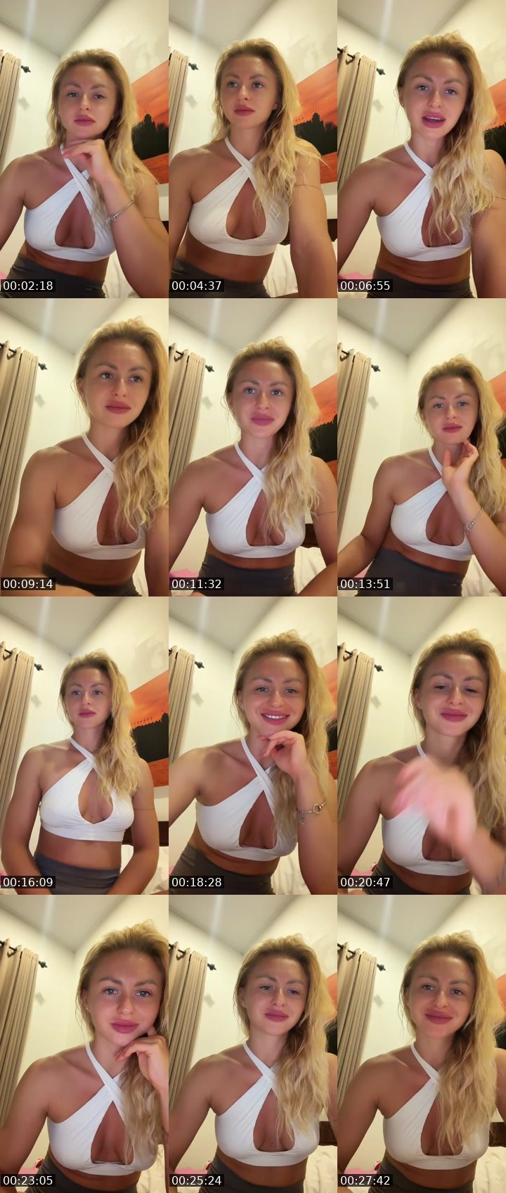 Contact-sheet preview of YogaDivaAnastasiia's Liveme recording
