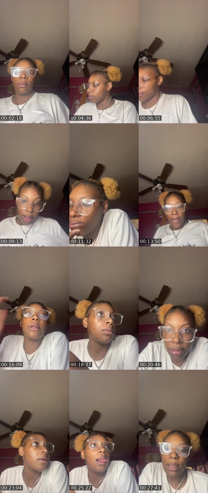 Contact-sheet preview of BrownSugar😍🤎's Liveme recording