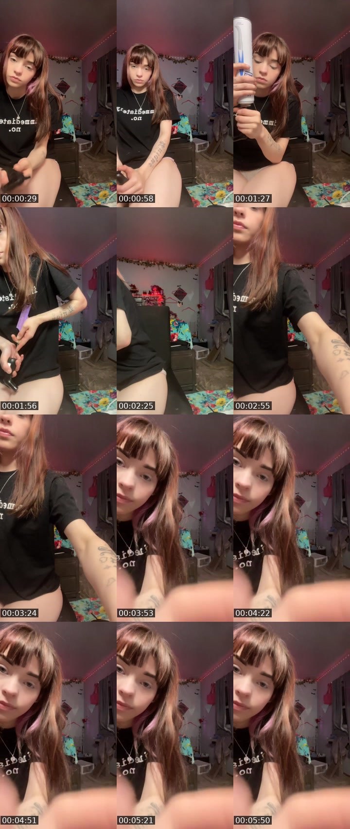 Contact-sheet preview of 𝕄𝕒𝕞𝕚𝕟𝕒𝕕𝕪𝕒♊︎'s Liveme recording
