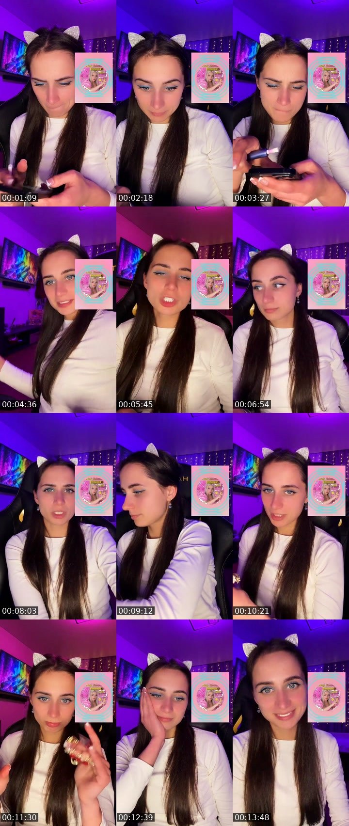 Contact-sheet preview of 𝑬𝓂𝓂𝒾𝒯𝓇𝒶𝒾𝓁🐾's Liveme recording