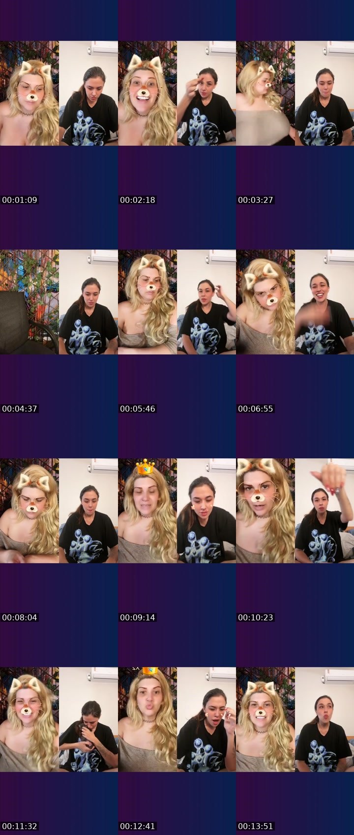Contact-sheet preview of 🔥⃤Nadia♾️'s Liveme recording