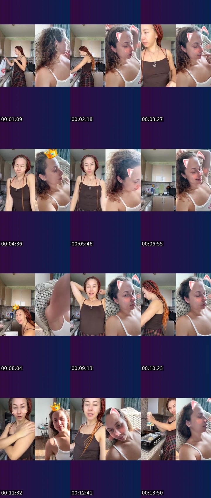 Contact-sheet preview of MU$E💎240к℄'s Liveme recording