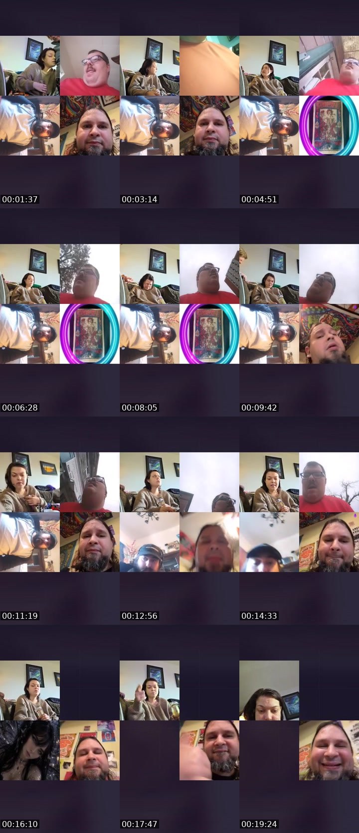 Contact-sheet preview of Qẅeenof§miles's Liveme recording