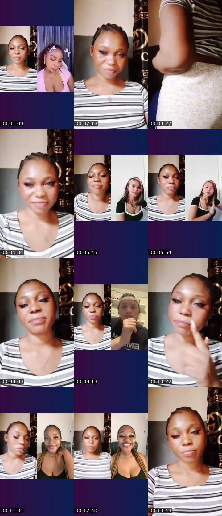Contact-sheet preview of 🎭 Afn🇹🇹🍭's Liveme recording