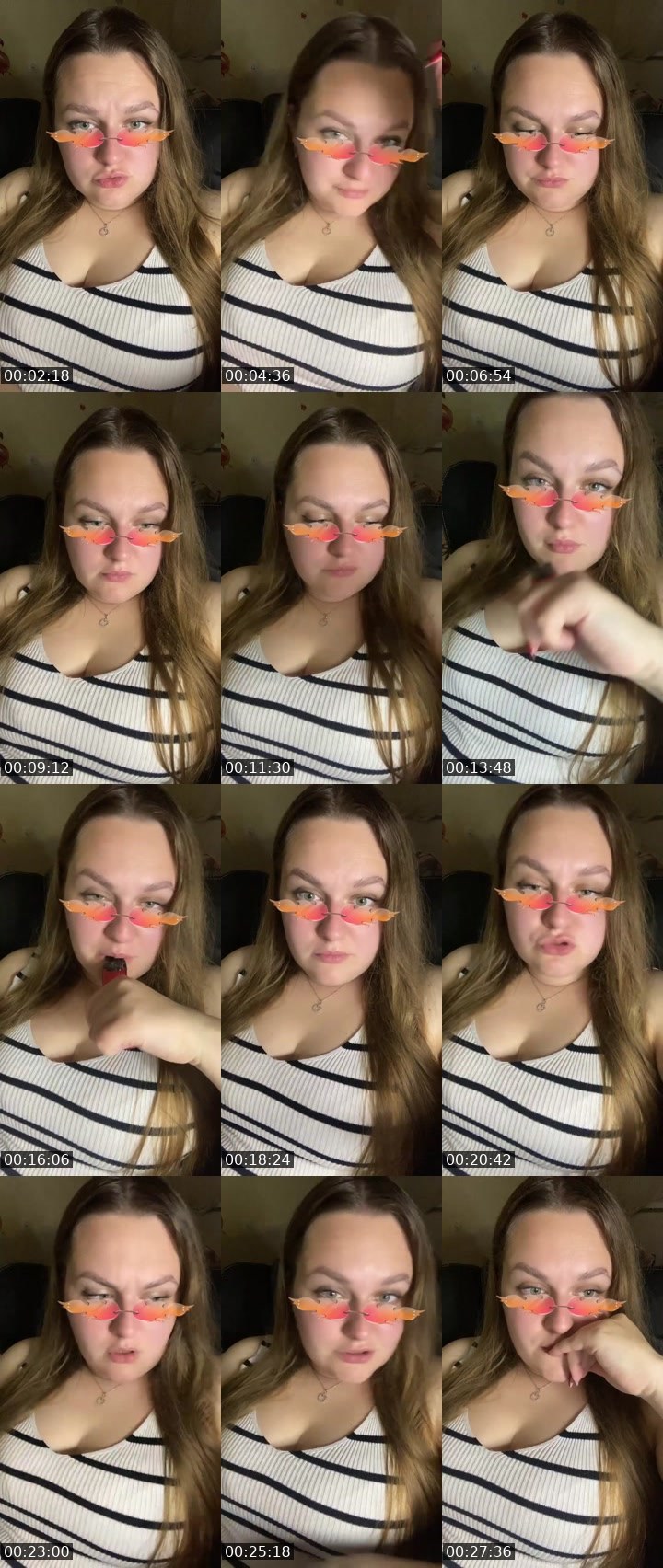 Contact-sheet preview of ✨ᒪᗩᑎᗩᒪIGᕼT✨'s Liveme recording