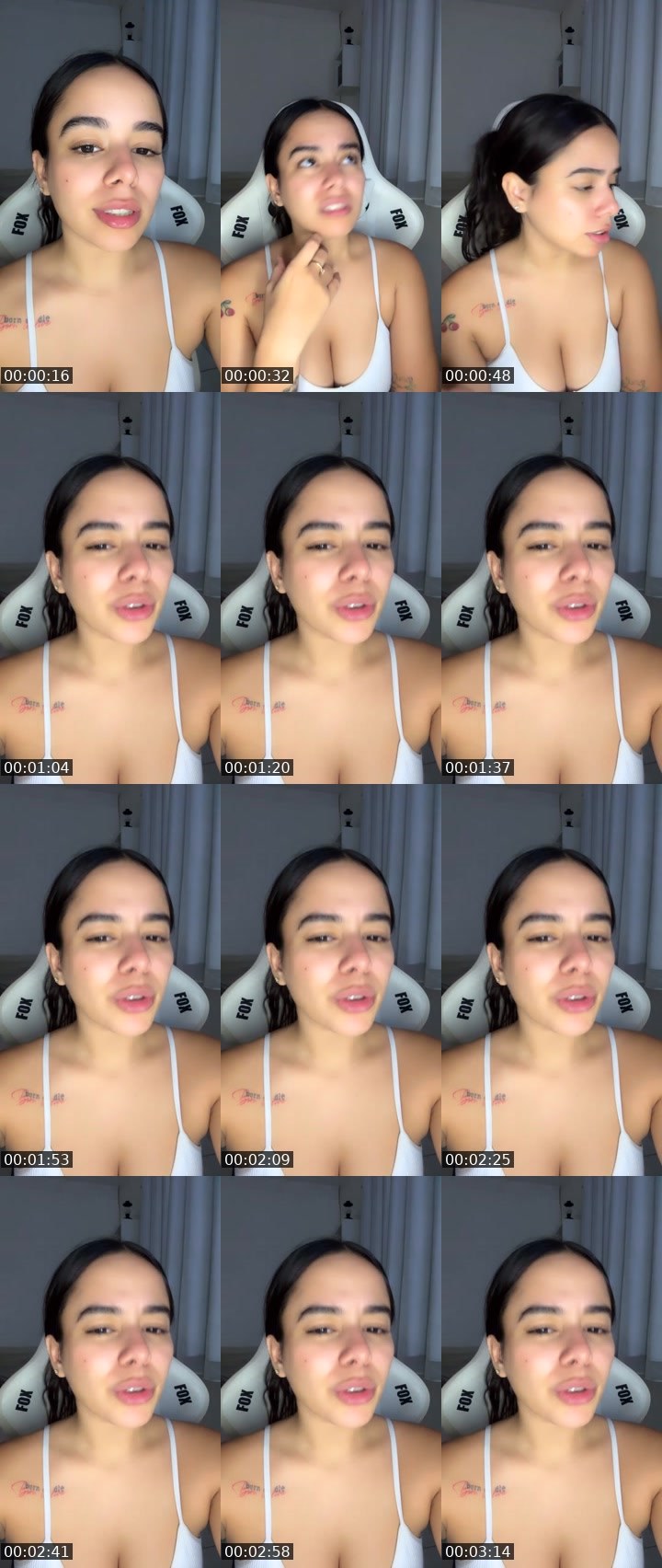 Contact-sheet preview of SweetCherry🍒's Liveme recording