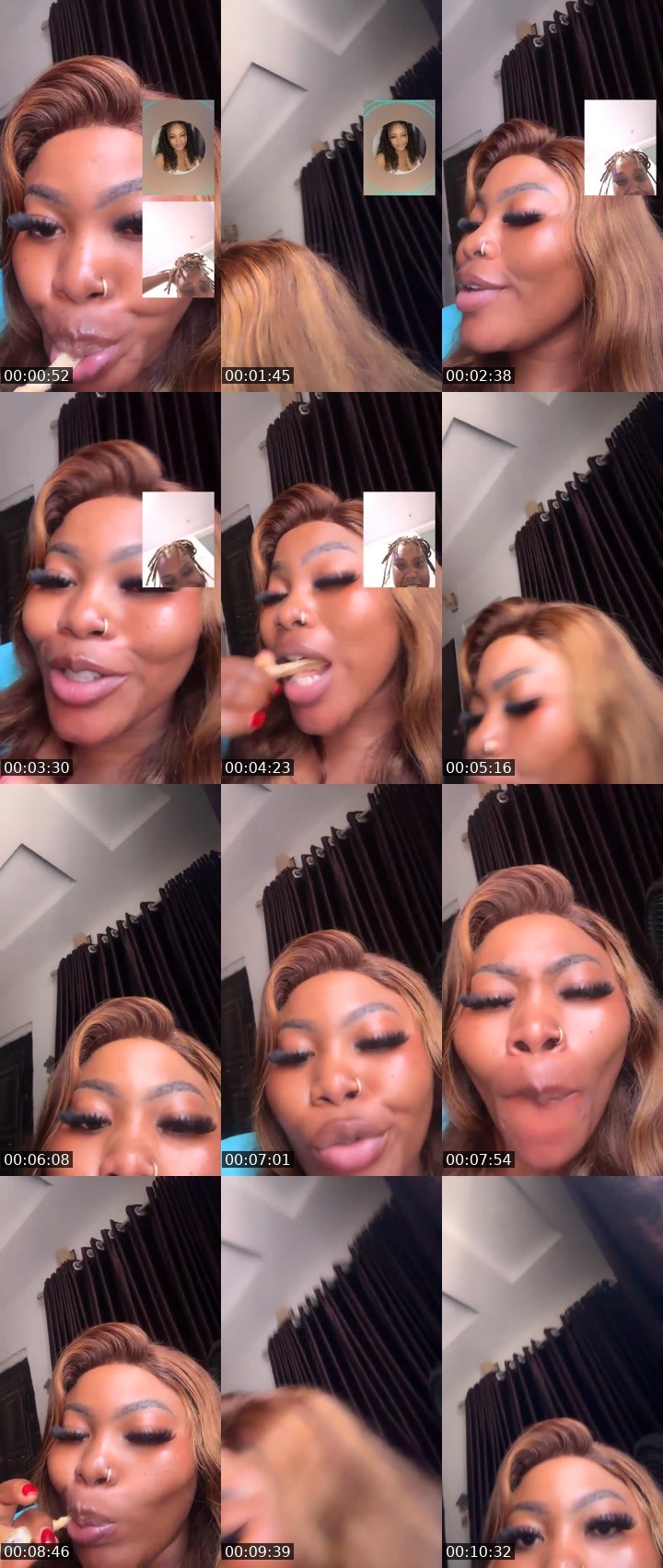 Contact-sheet preview of 🤍👑QueenADE🤍👑's Liveme recording